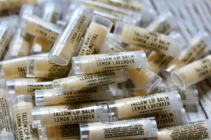 4 pack tallow lip balm (choose your flavors)