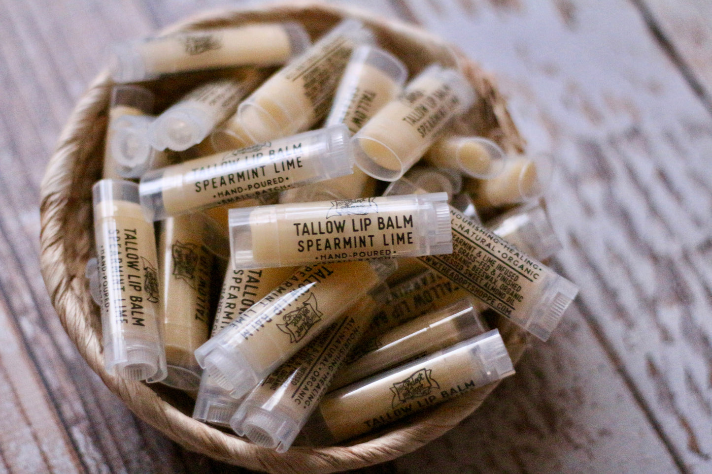 4 pack tallow lip balm (choose your flavors)