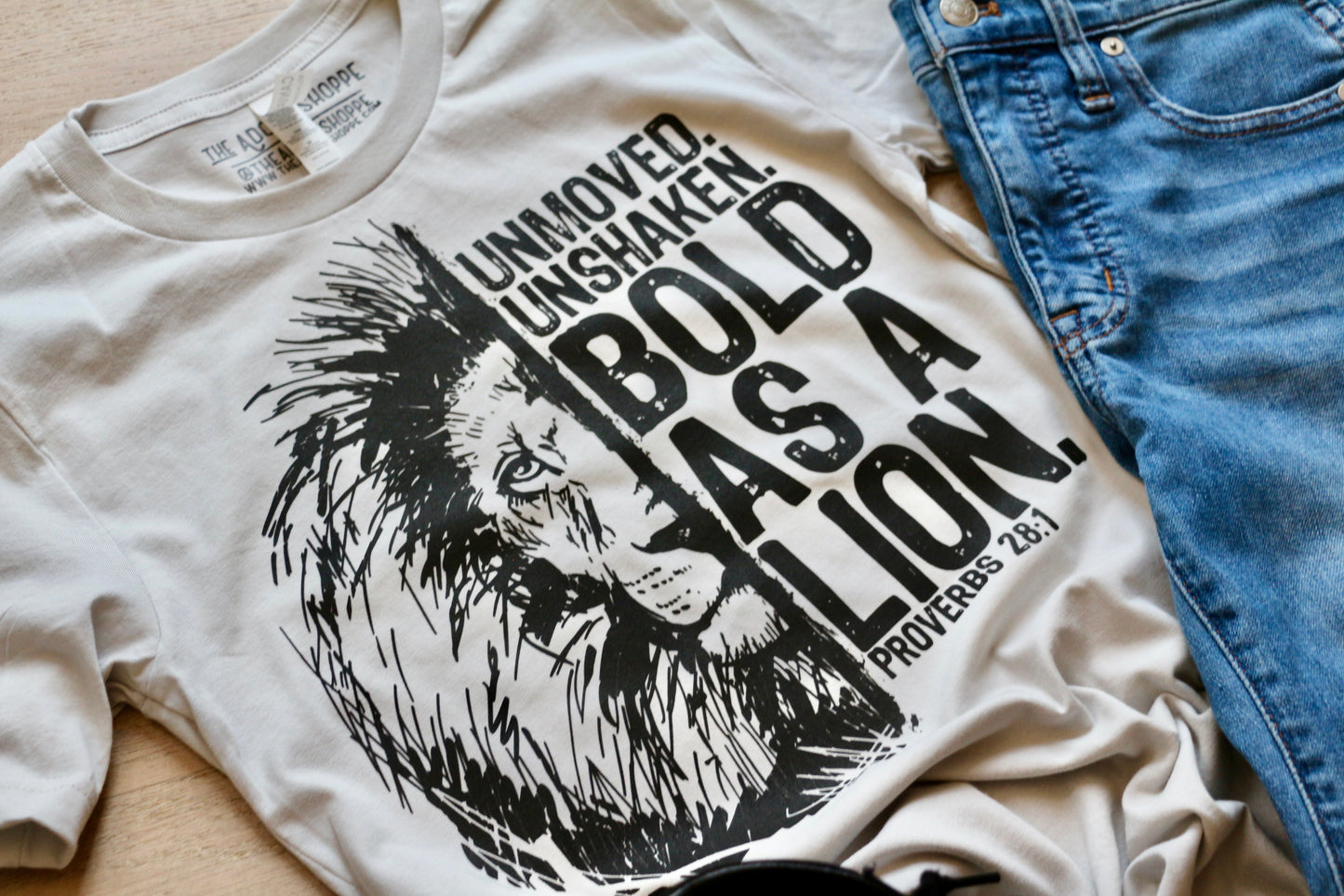 bold as a lion unisex cotton t-shirt