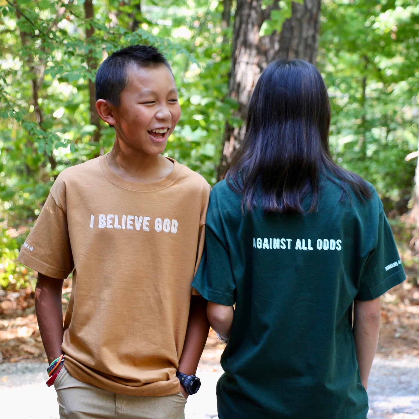 I believe God - against all odds unisex heavyweight cotton t-shirt