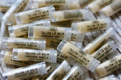 4 pack tallow lip balm (choose your flavors)