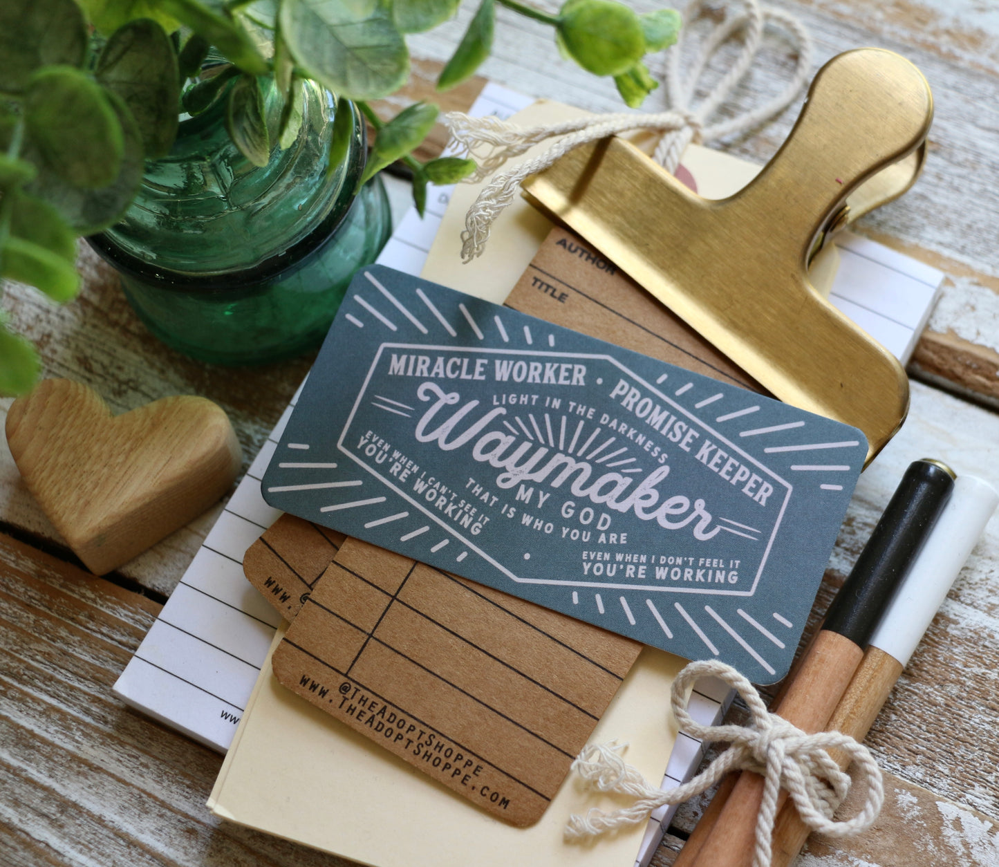 waymaker (muted green) #TheAdoptShoppecard