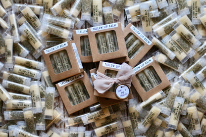 4 pack tallow lip balm (choose your flavors)