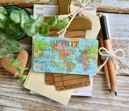 Spirit lead me where my trust is without borders (gold foil - wide) #TheAdoptShoppecard