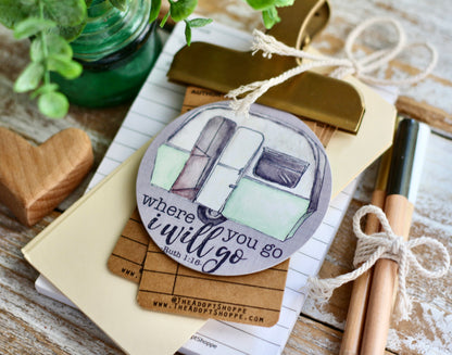 where you go I'll go vintage camper #TheAdoptShoppecard (green)