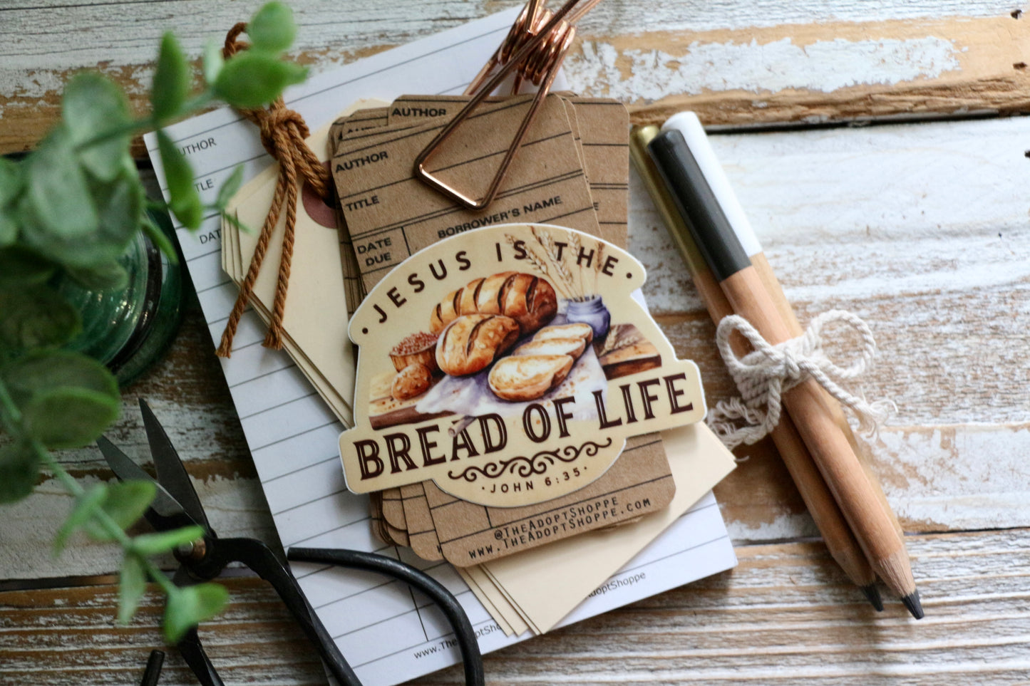 Jesus is the bread of life waterproof vinyl sticker decal