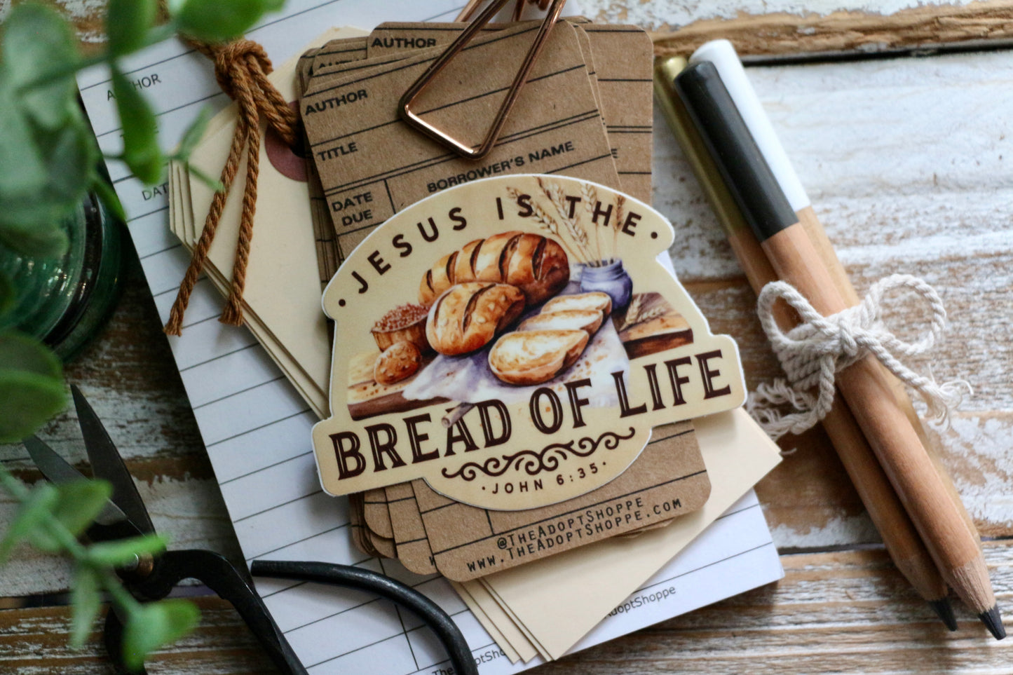 Jesus is the bread of life waterproof vinyl sticker decal