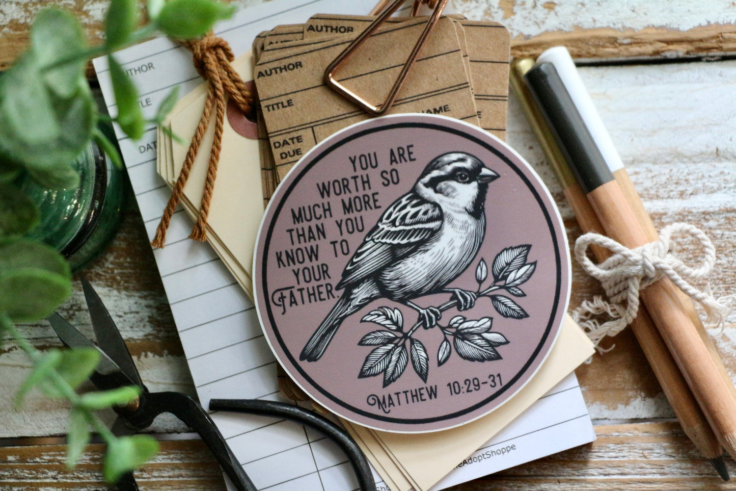 SPARROW worth waterproof vinyl sticker decal