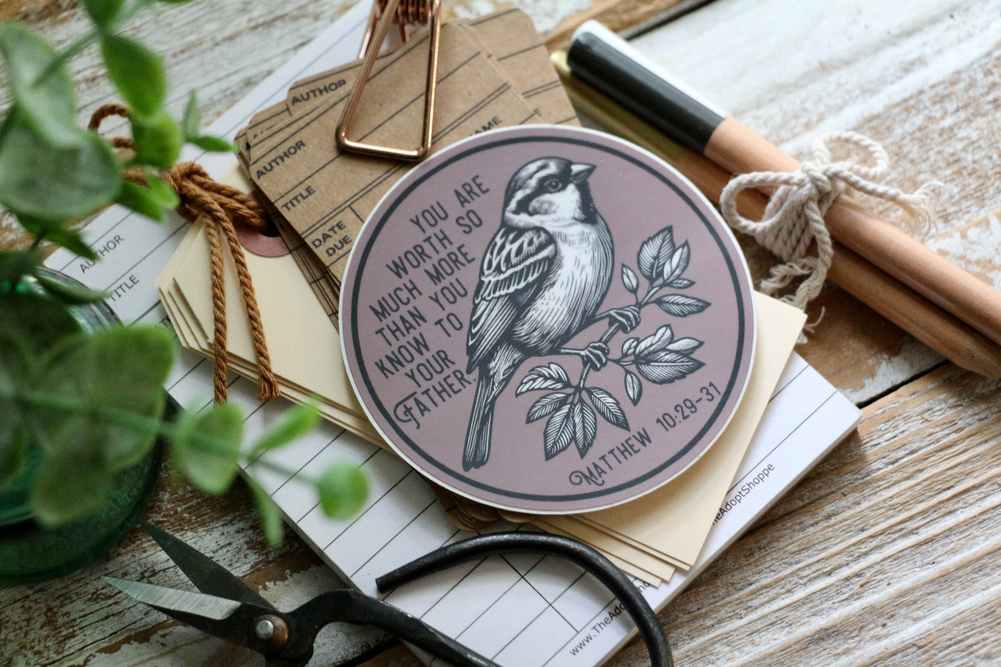 SPARROW worth waterproof vinyl sticker decal