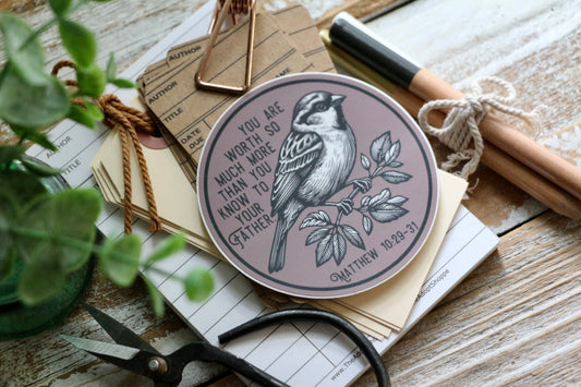 SPARROW worth waterproof vinyl sticker decal