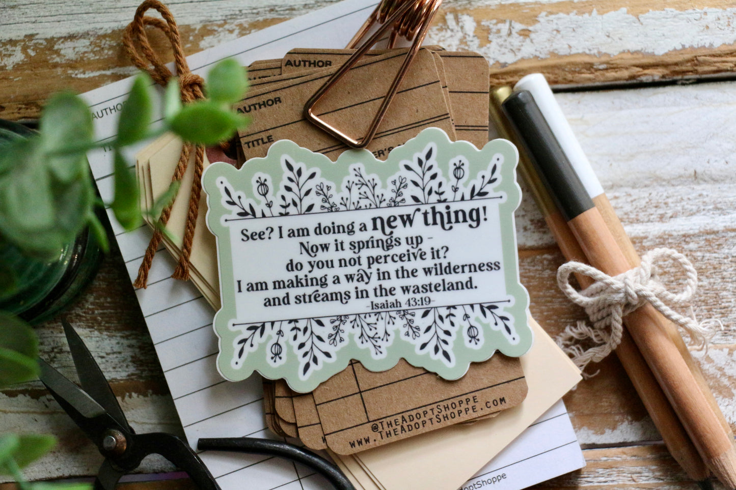 NEW THING waterproof vinyl sticker decal