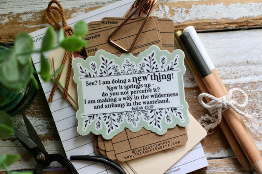 NEW THING waterproof vinyl sticker decal