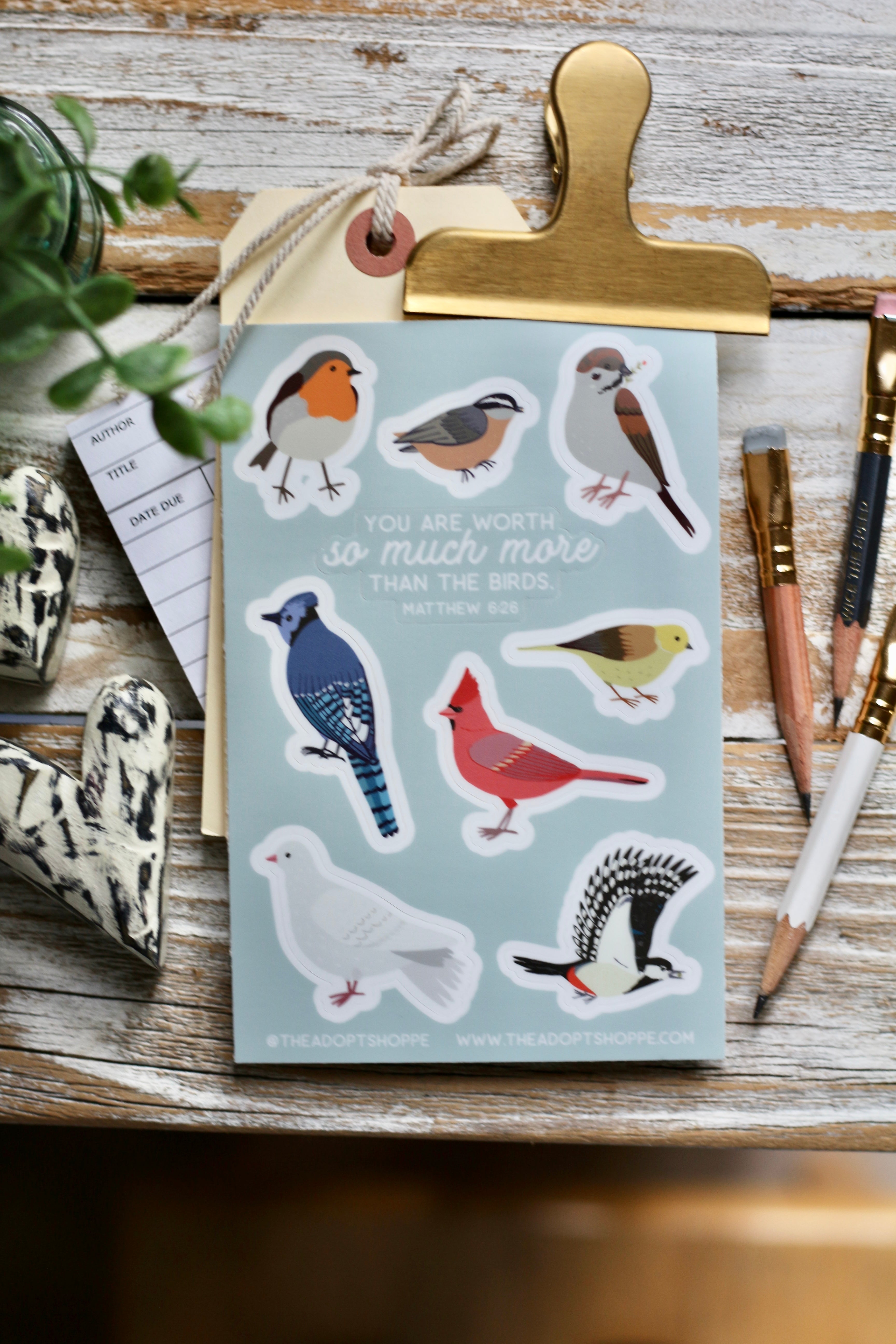 birds waterproof vinyl sticker decal sheet – TheAdoptShoppe