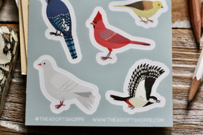 birds waterproof vinyl sticker decal sheet