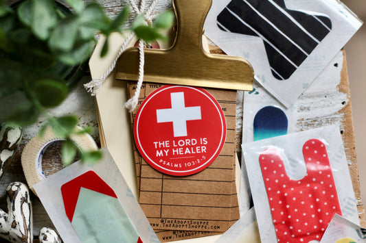 the Lord is my healer (Psalms 103:2-5) waterproof vinyl sticker decal