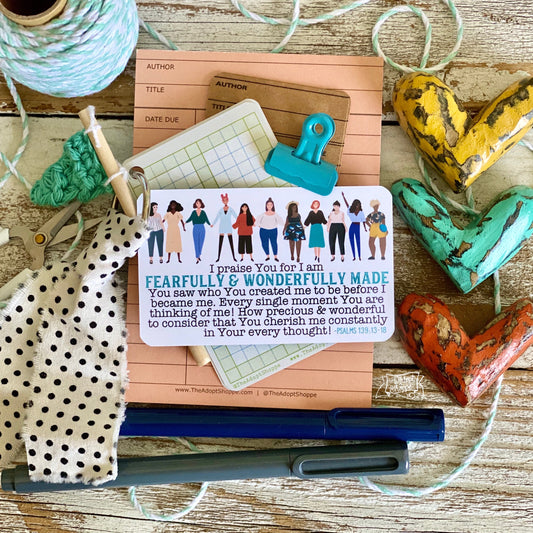 fearfully & wonderfully made (Psalms 139:13-18) #TheAdoptShoppecard