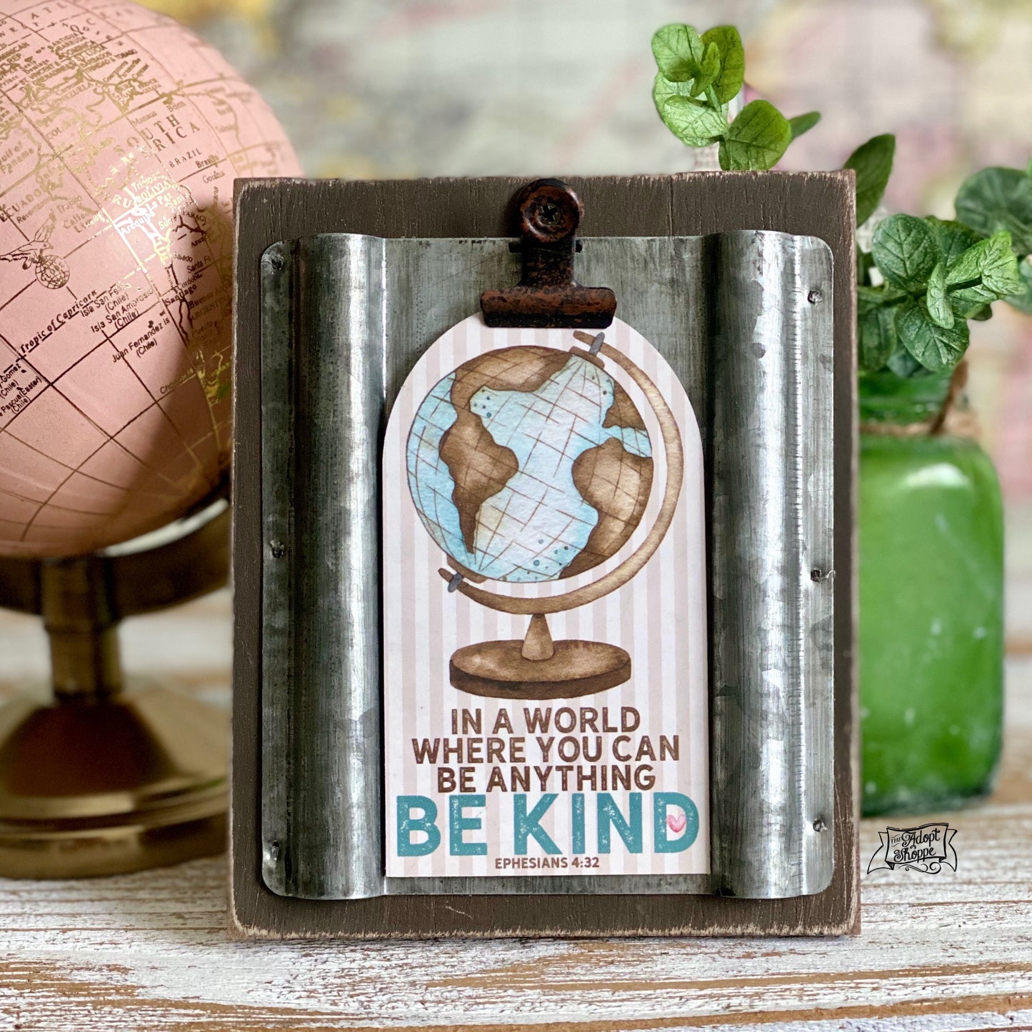 in a world where you can be anything BE KIND (Ephesians 4:32) #TheAdoptShoppecard