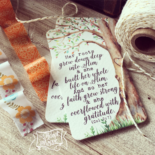 gratitude tree #TheAdoptShoppecard