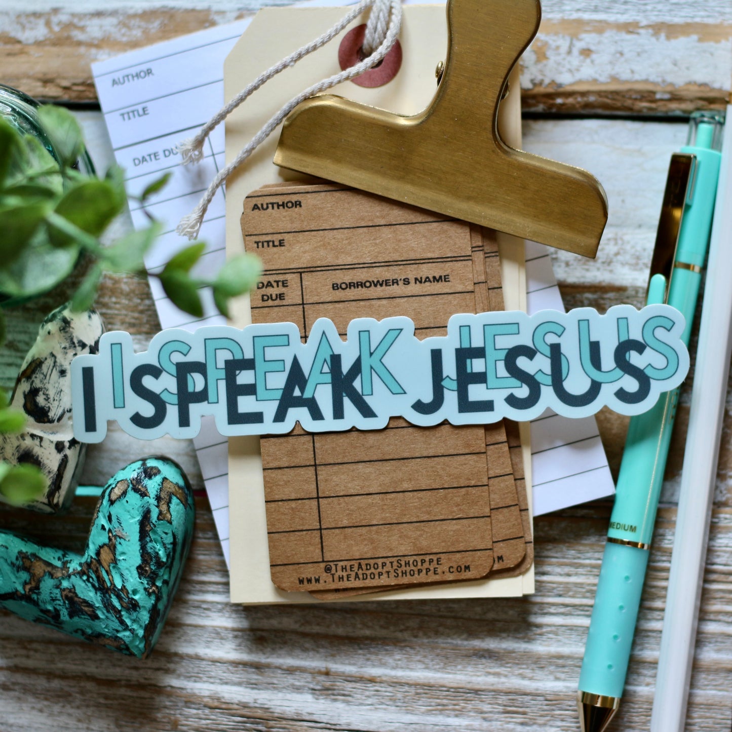 i speak JESUS vinyl sticker