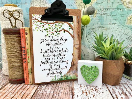 gratitude tree 5"x7" print