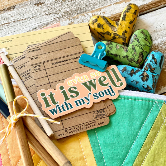 it is well with my soul hymn vinyl sticker