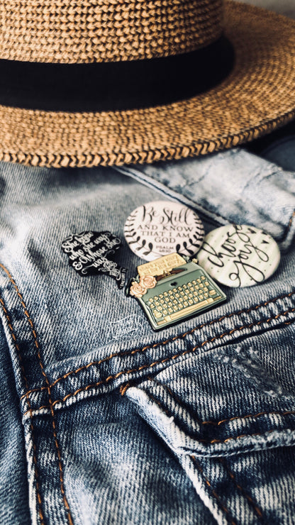 she knew who she was and Whose she was (Ephesians 1:4) hard enamel pin
