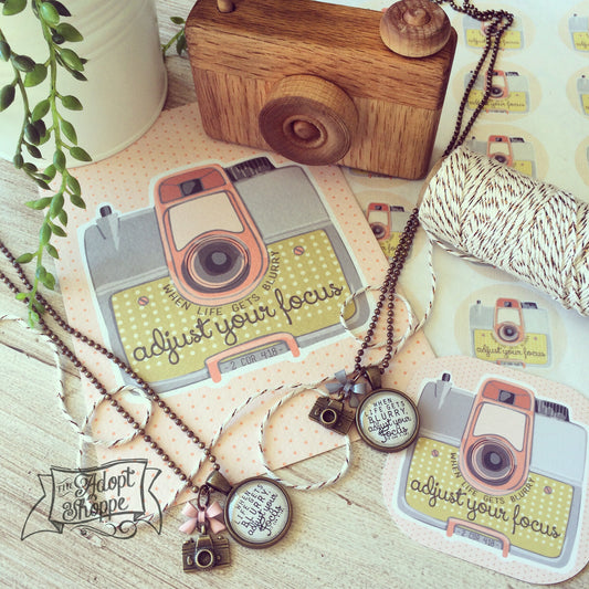 adjust your focus vintage camera 5"x7" print