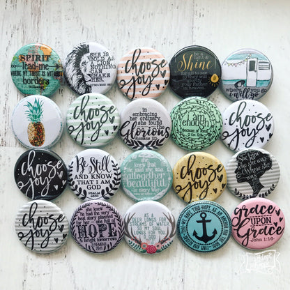 Jeremiah 29:11 hope and bright tomorrows flair button pin / magnet / flat back