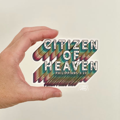 citizen of heaven (Philippians 3:20) vinyl sticker