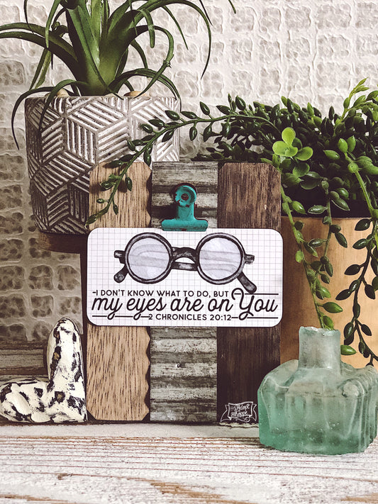 clip frame (vertical tin) to be purchased with #TheAdoptShoppecards
