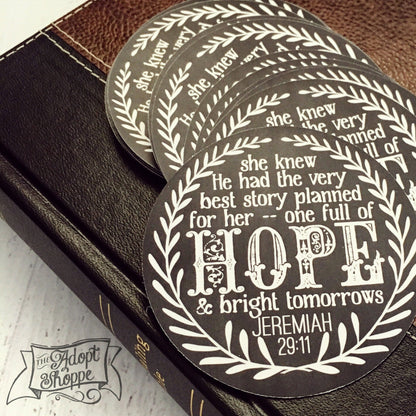 hope & a future Jeremiah 29:11 #TheAdoptShoppecard
