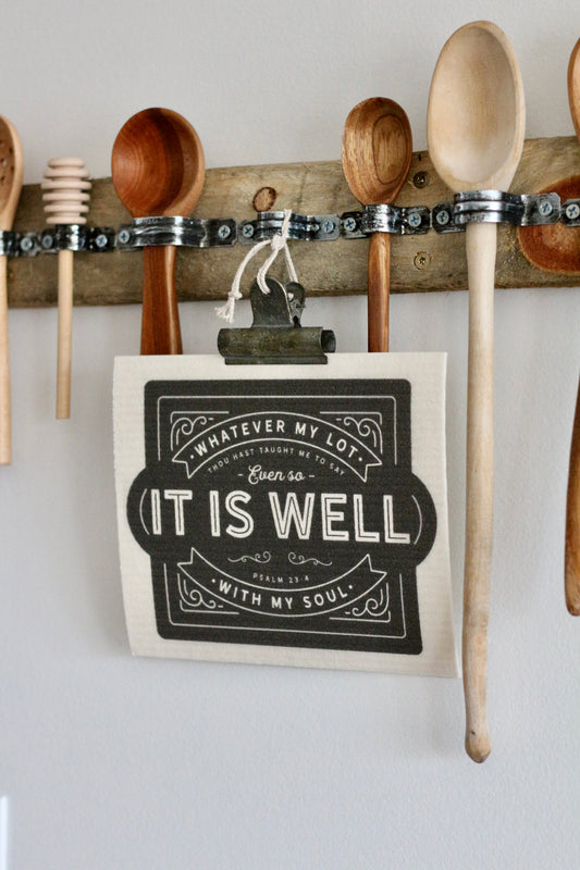 it is well hymn - Swedish dishcloth
