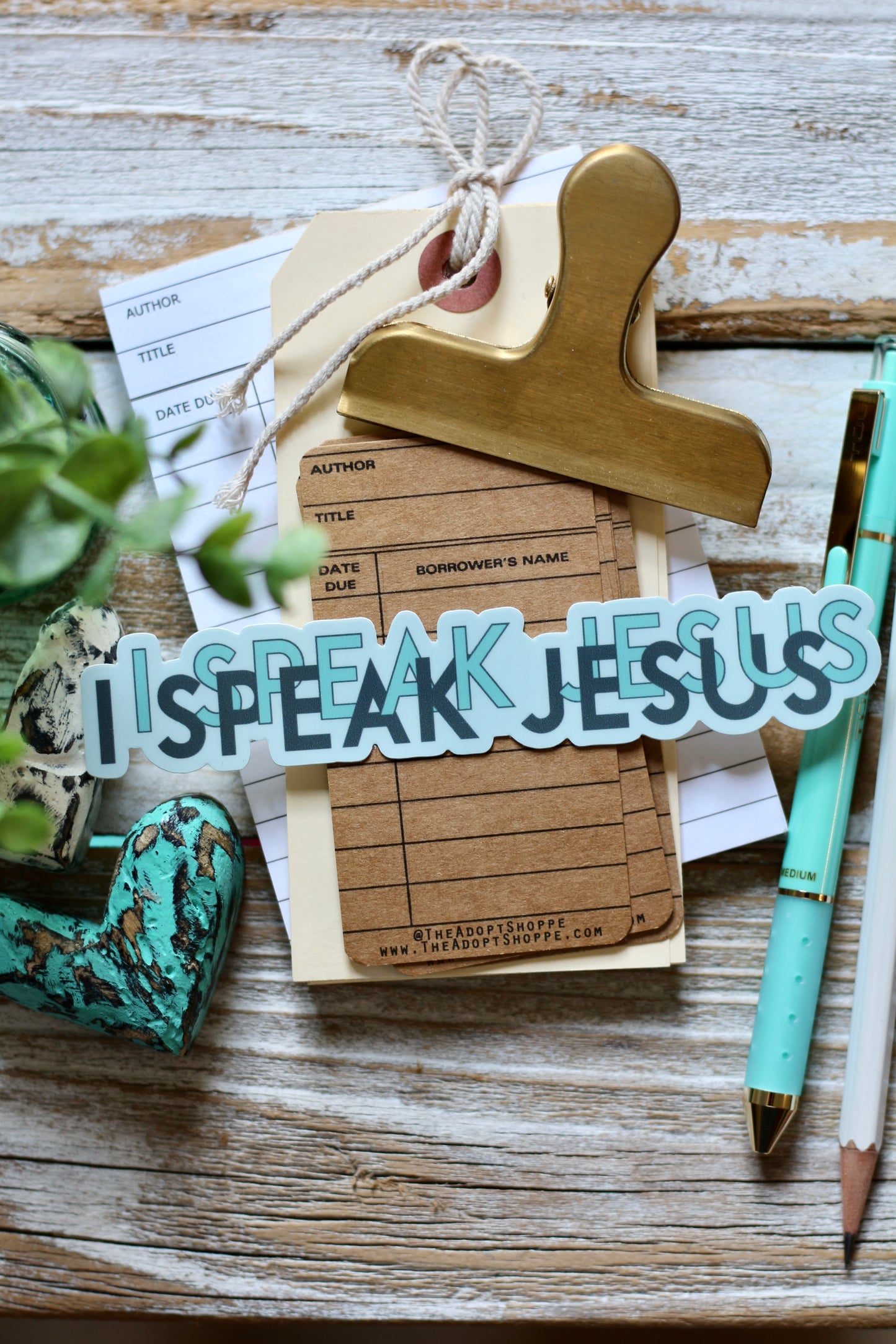 i speak JESUS vinyl sticker