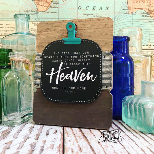 heaven must be our home (C S Lewis) #TheAdoptShoppecard