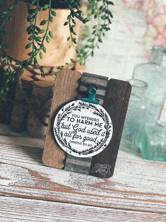 you intended to harm me, but God used it all for good (Genesis 50:20) #TheAdoptShoppecard